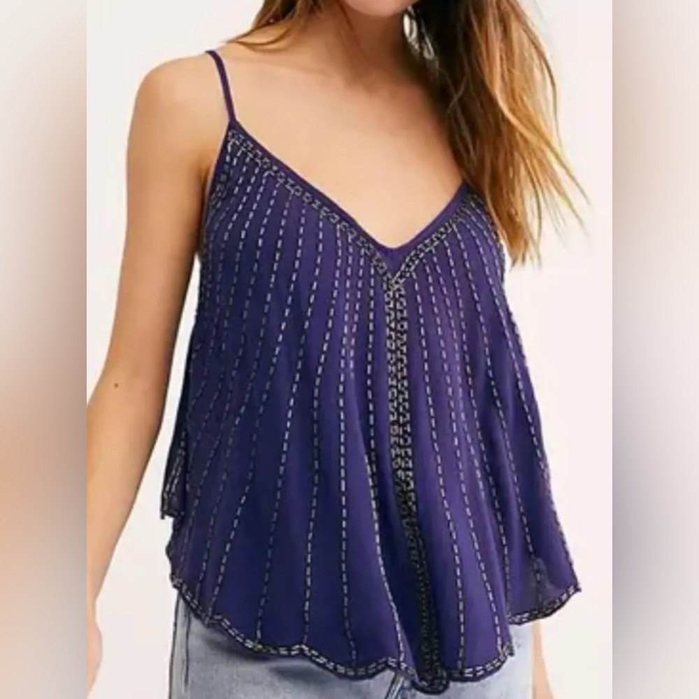 Free People Free Fly Embellished Cami XS
